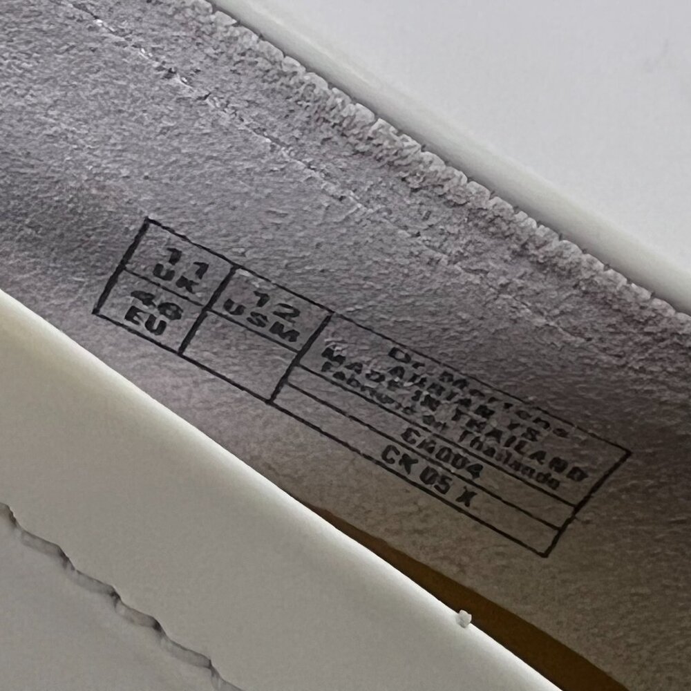 NEW Dr Martens Adrian YS White Leather Kiltie Loafer - Picture 8 of 8